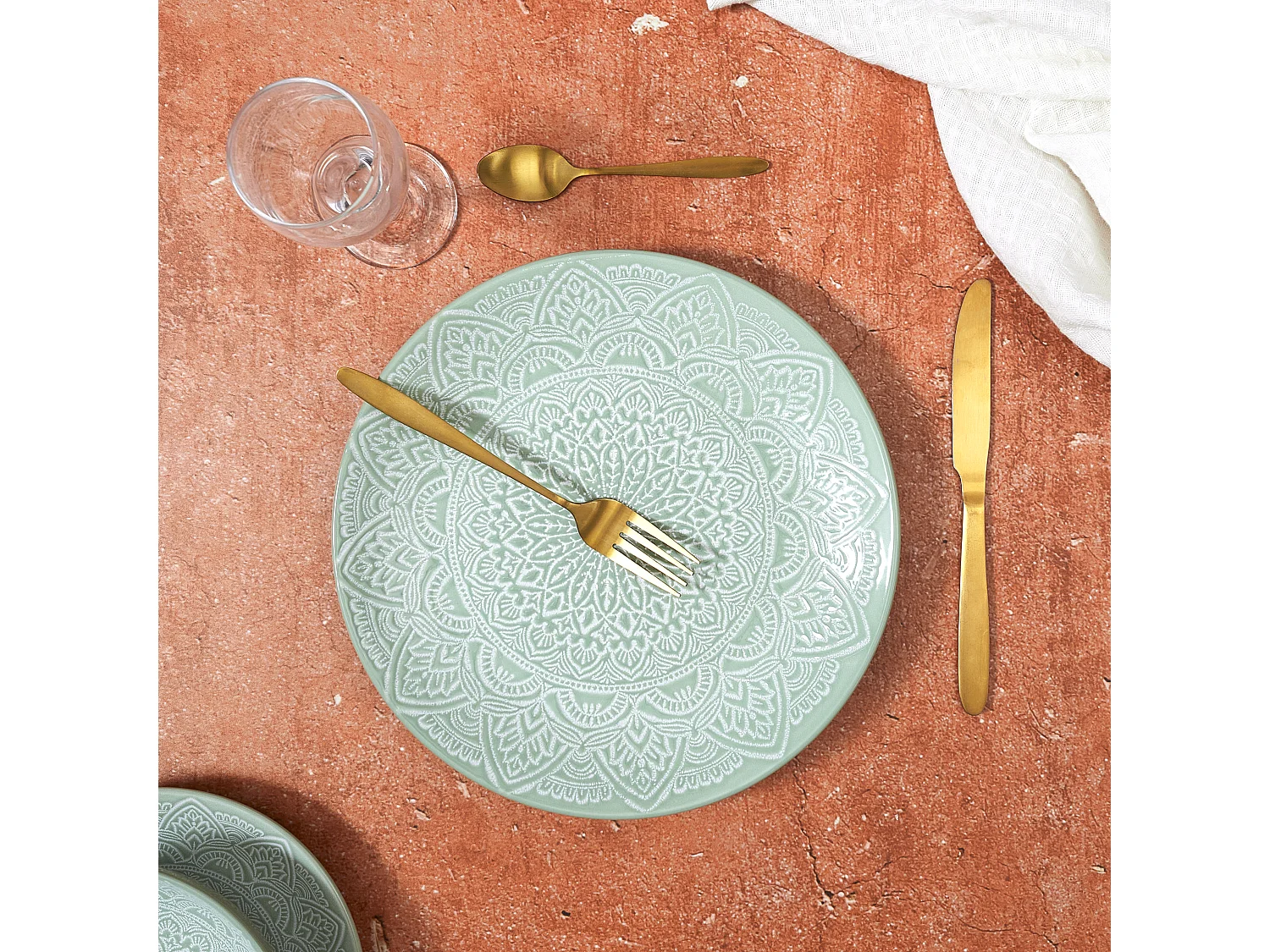 Assiette Sahara Vert D27cm