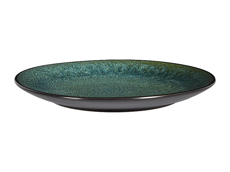 Assiette Elia D27cm Vert, Noir