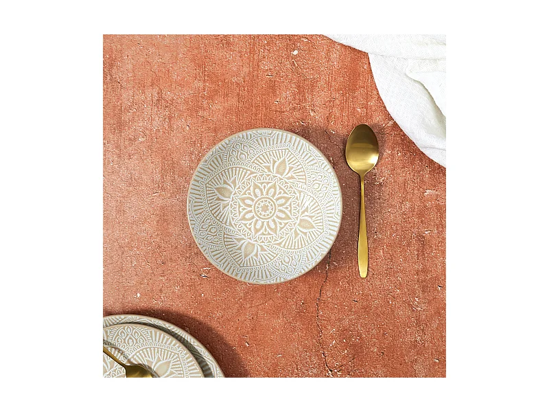 Assiette Creuse Sahara Beige 18.5cm Beige