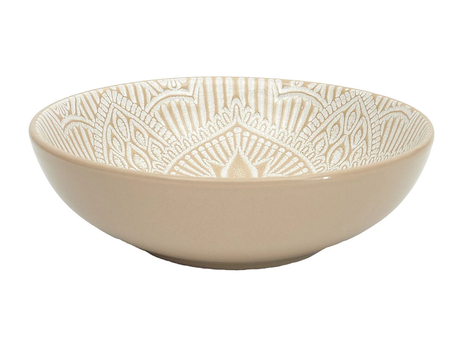 Assiette Creuse Sahara Beige 18.5cm Beige