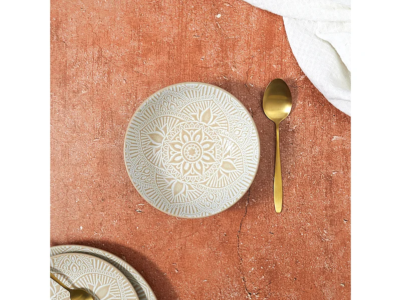 Assiette Creuse Sahara Beige 18.5cm Beige