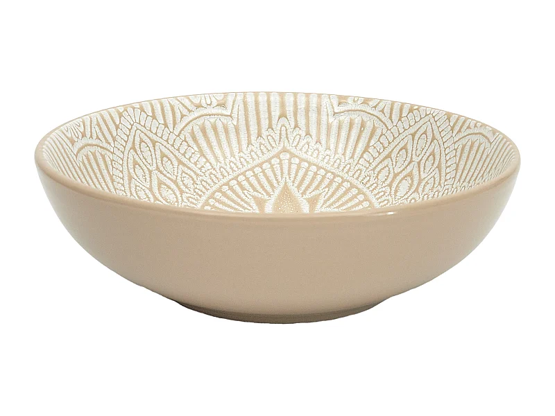 Assiette Creuse Sahara Beige 18.5cm Beige