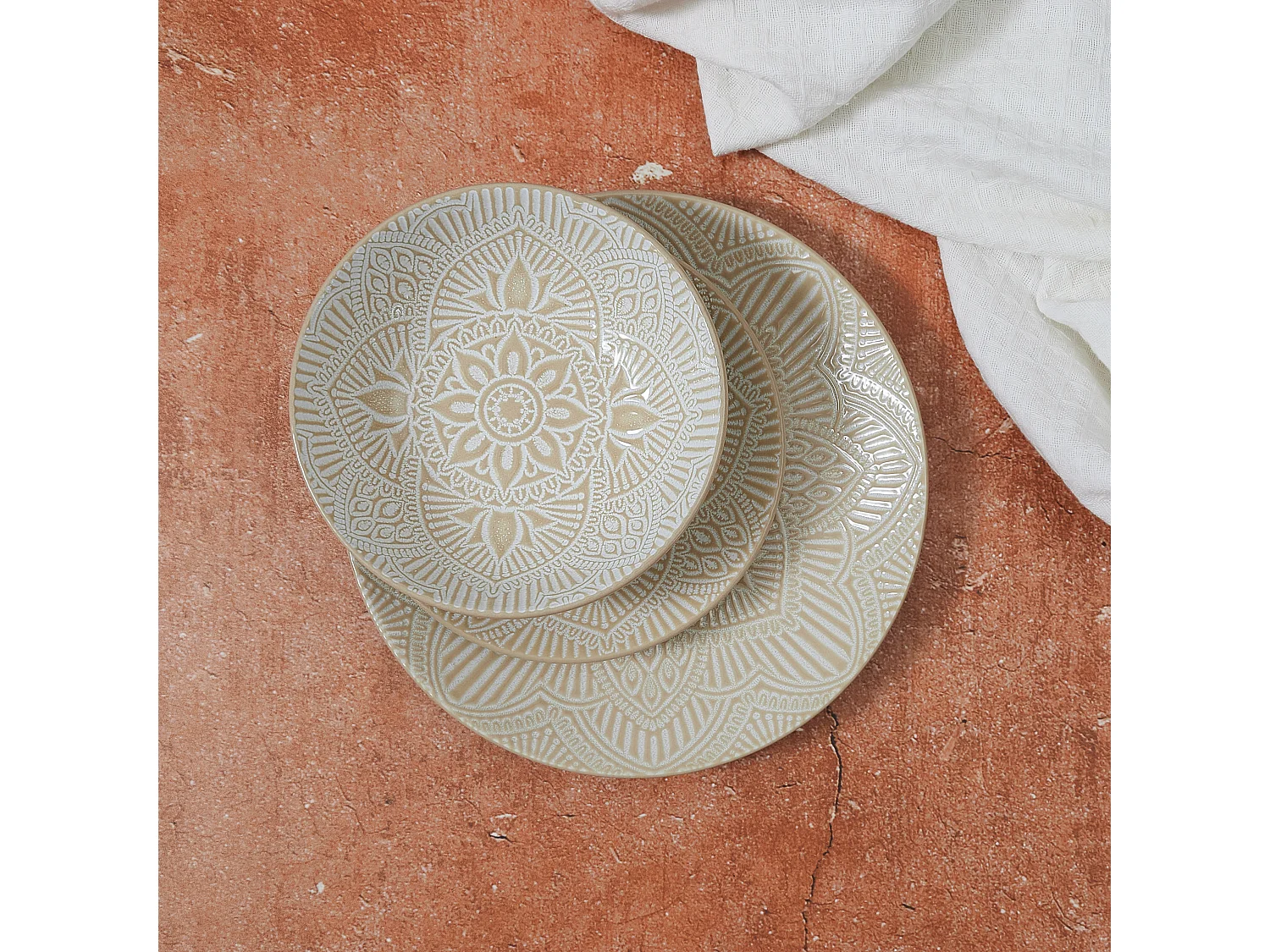 Assiette Sahara Beige D27cm Beige