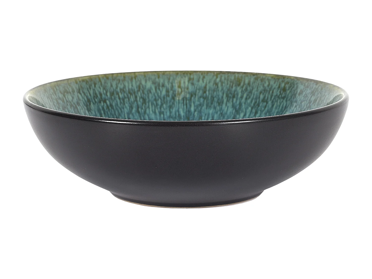 Assiette Soupe Elia D18.5cm Vert, Noir