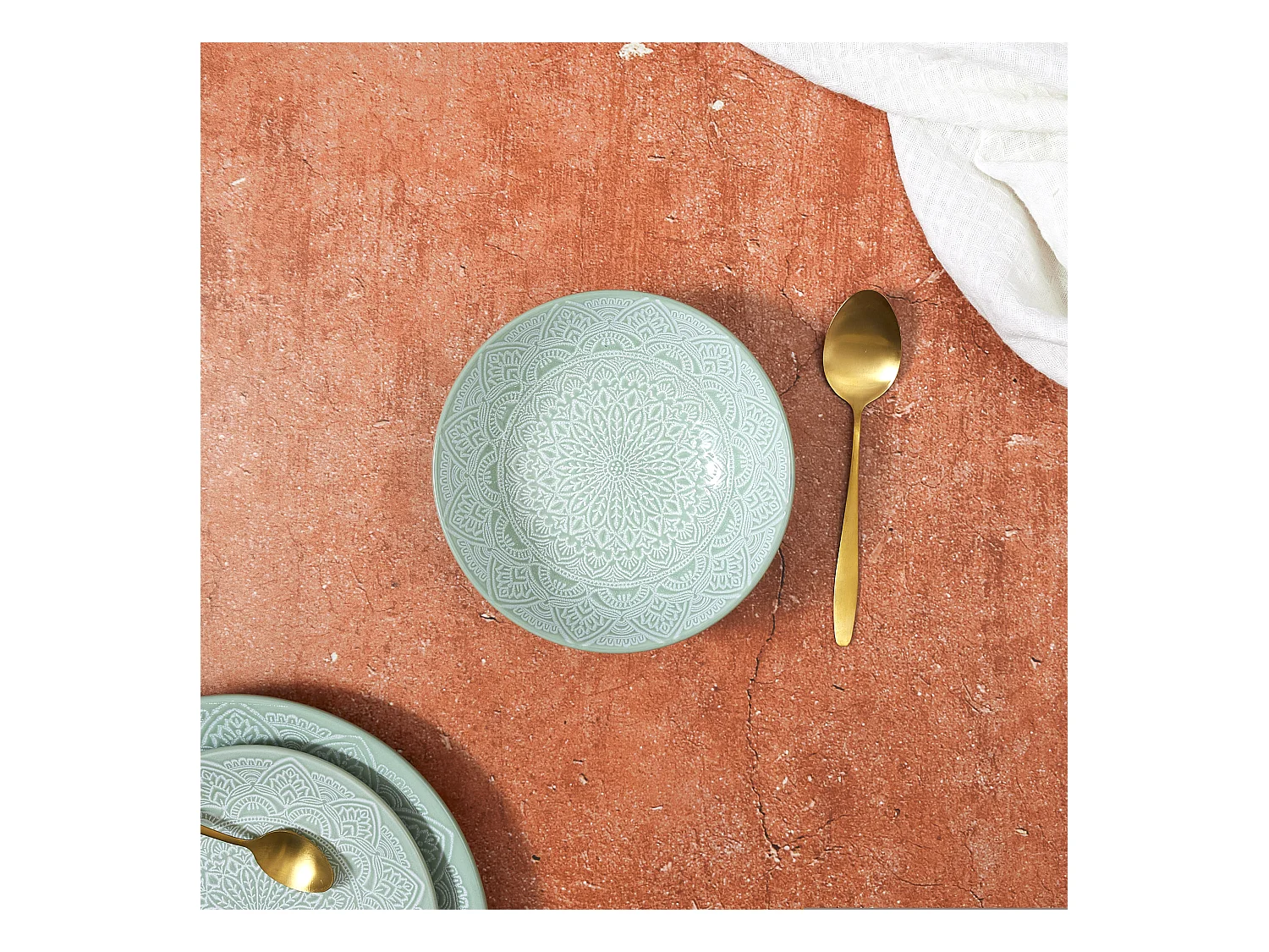 Assiette Creuse Sahara Vert 18.5cm Vert