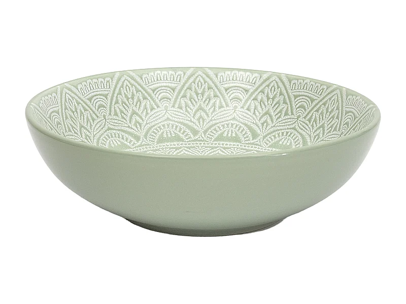 Assiette Creuse Sahara Vert 18.5cm Vert