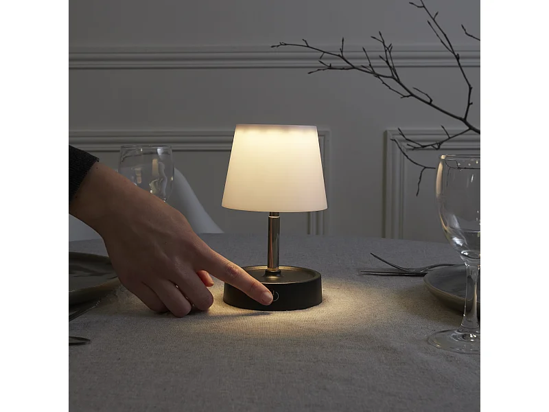 Lampe Telescopique Tactile Rechargeable Blanc