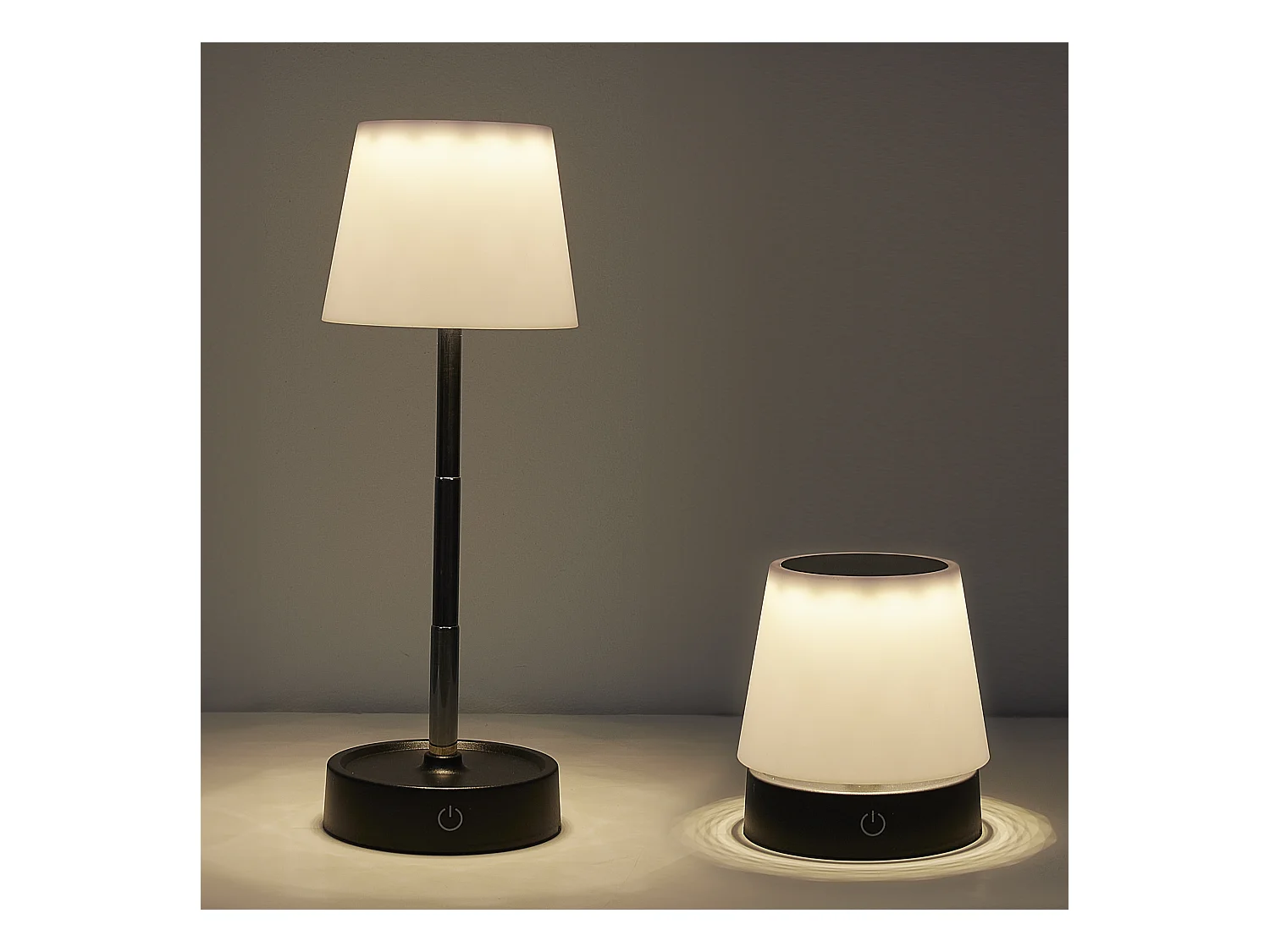 Lampe Telescopique Tactile Rechargeable Blanc