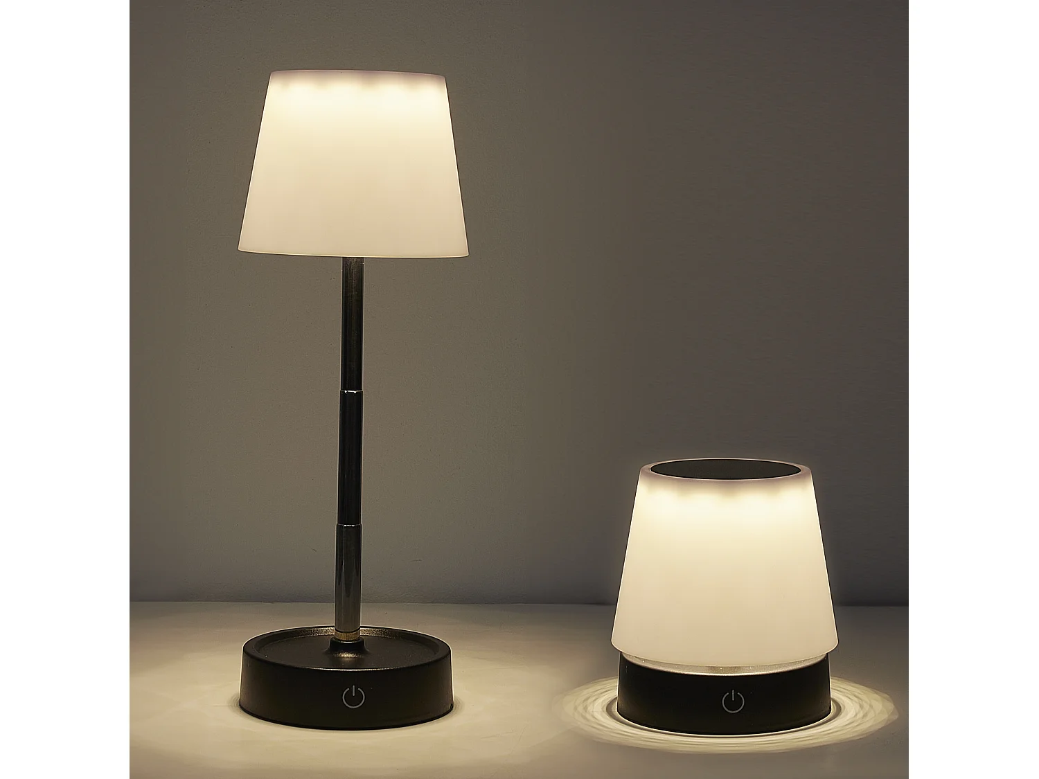 Lampe Telescopique Tactile Rechargeable Blanc