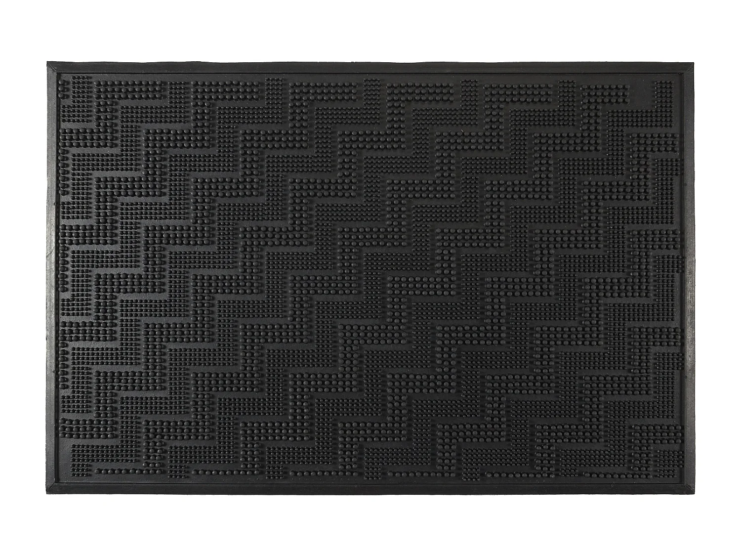 Tapis Caoutchouc A Relief 40x60cm Noir