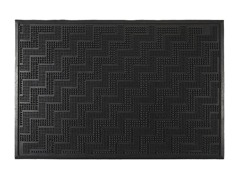 Tapis Caoutchouc A Relief 40x60cm Noir