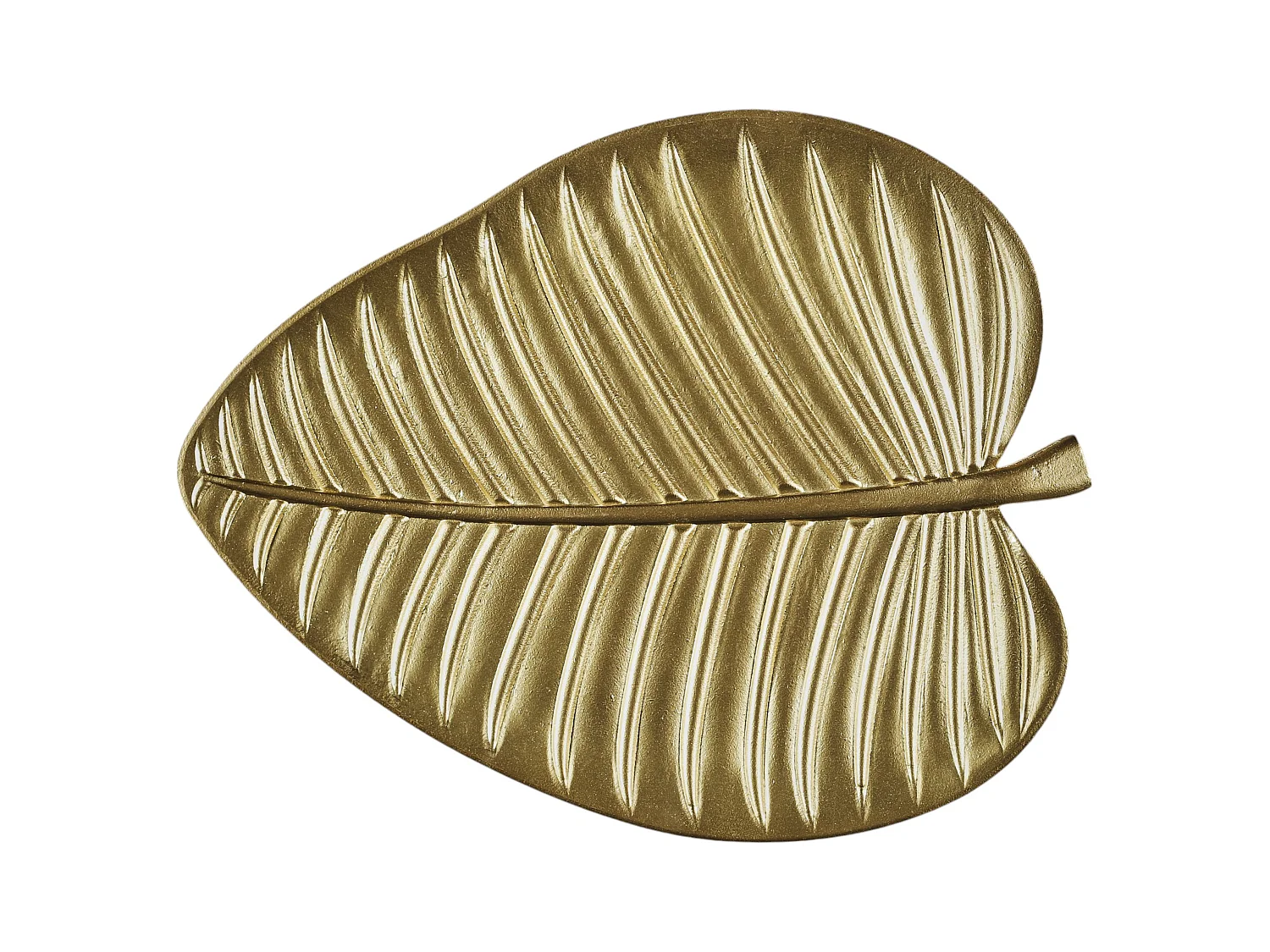 Vide Poche Feuille Dore Or