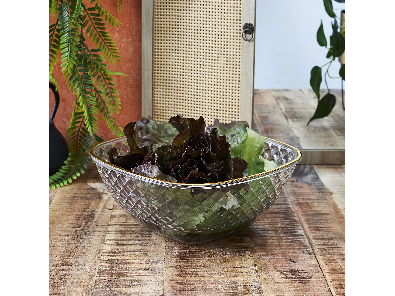 Saladier Plastique 300cl Sabah Blanc