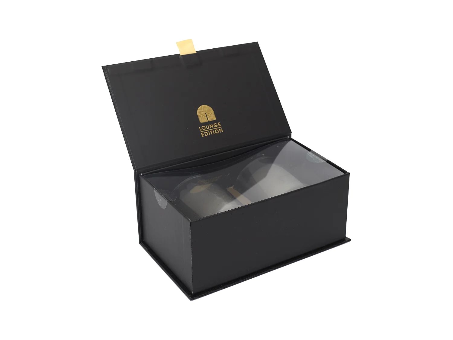 Bougie Parfumee X2 Coffret Lounge Noir, Or