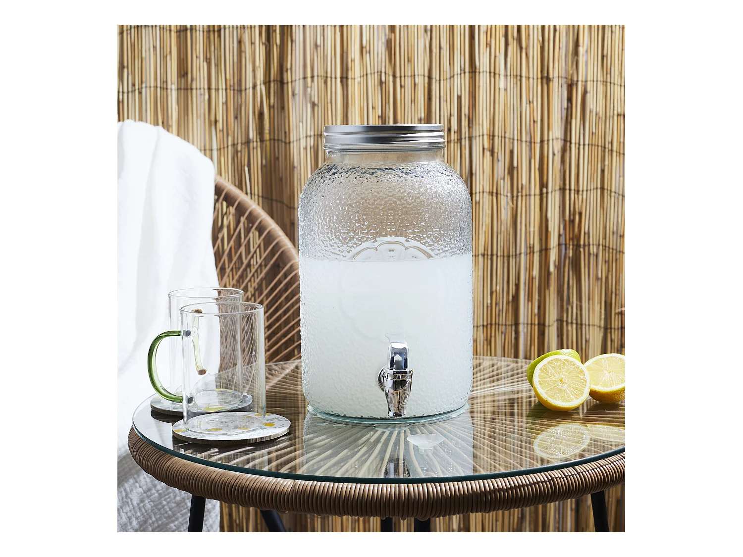 Fontaine En Verre Citron 3.8l Transparent