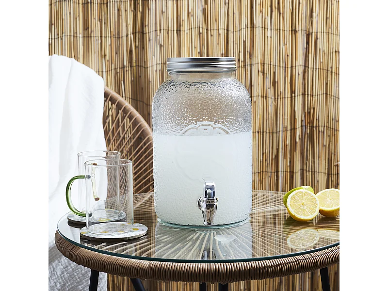 Fontaine En Verre Citron 3.8l Transparent