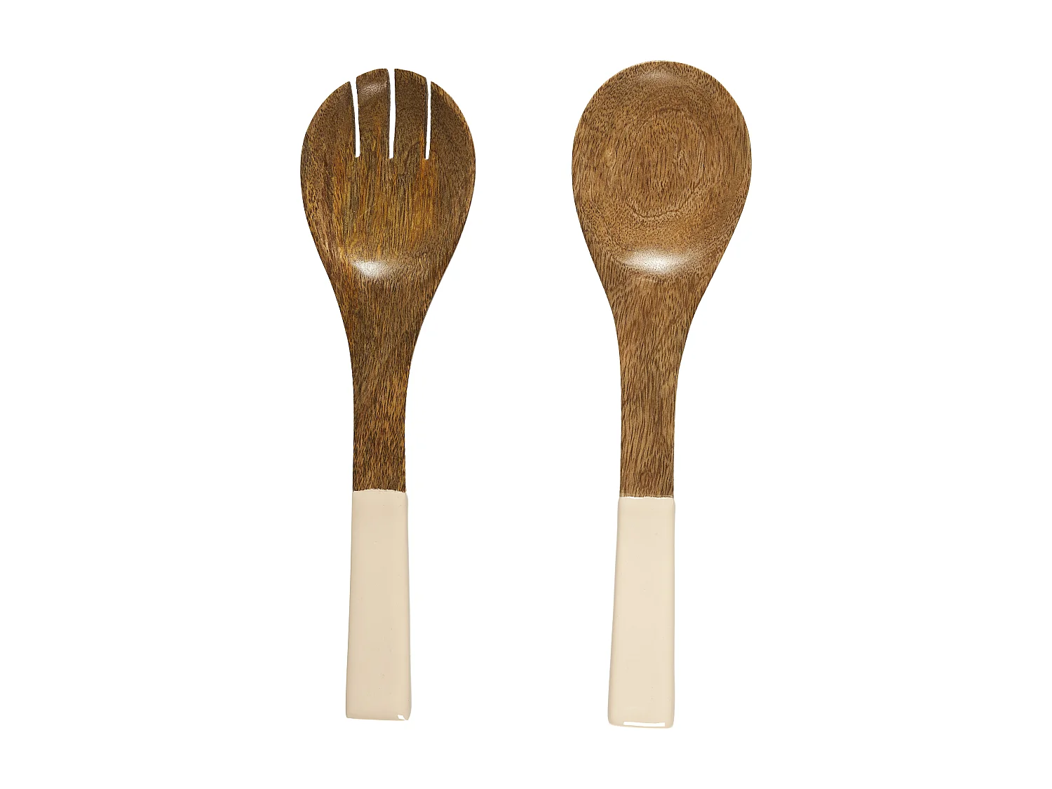 Couvert A Salade Manguier Dune Uni Marron, Beige