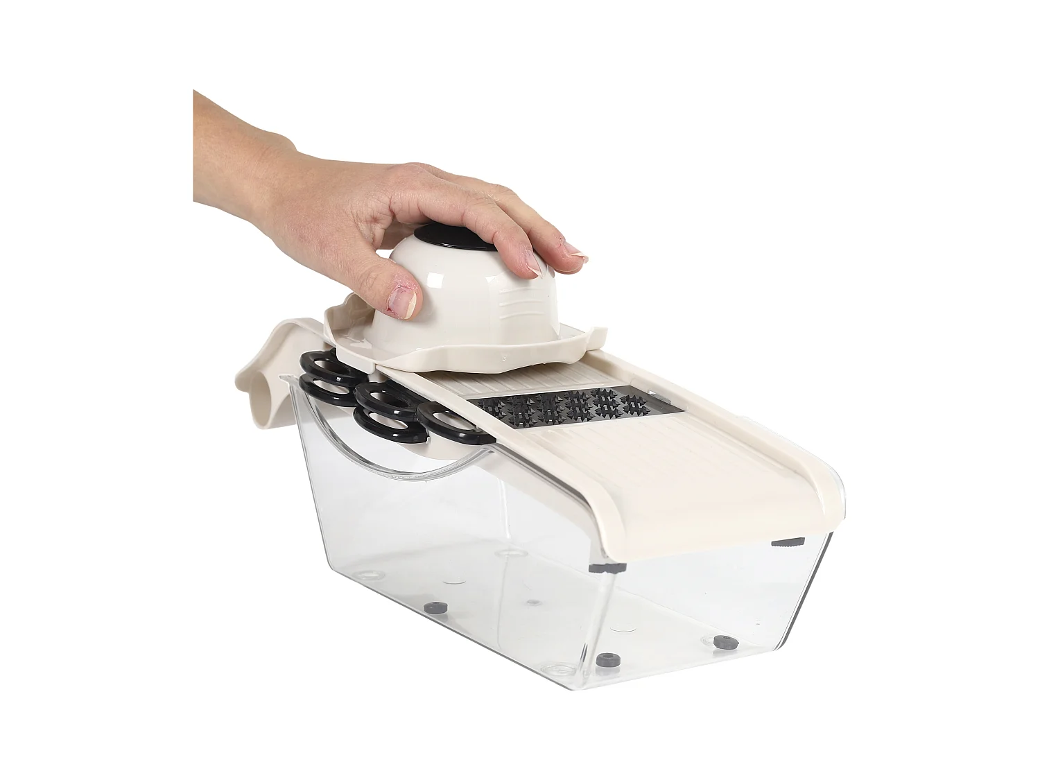 Mandoline Avec Reservoir 5 Accessoires Beige