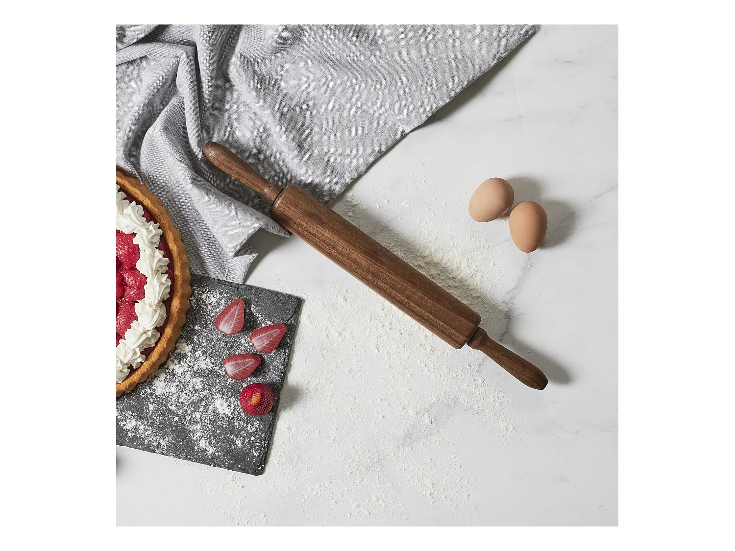 Rouleau Patissier Acacia M12 Marron