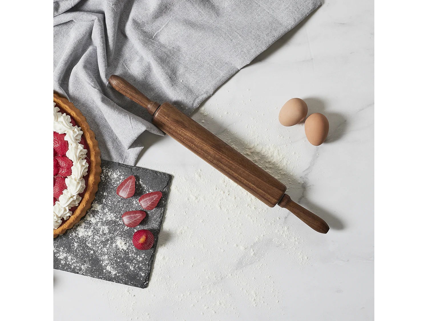 Rouleau Patissier Acacia M12 Marron