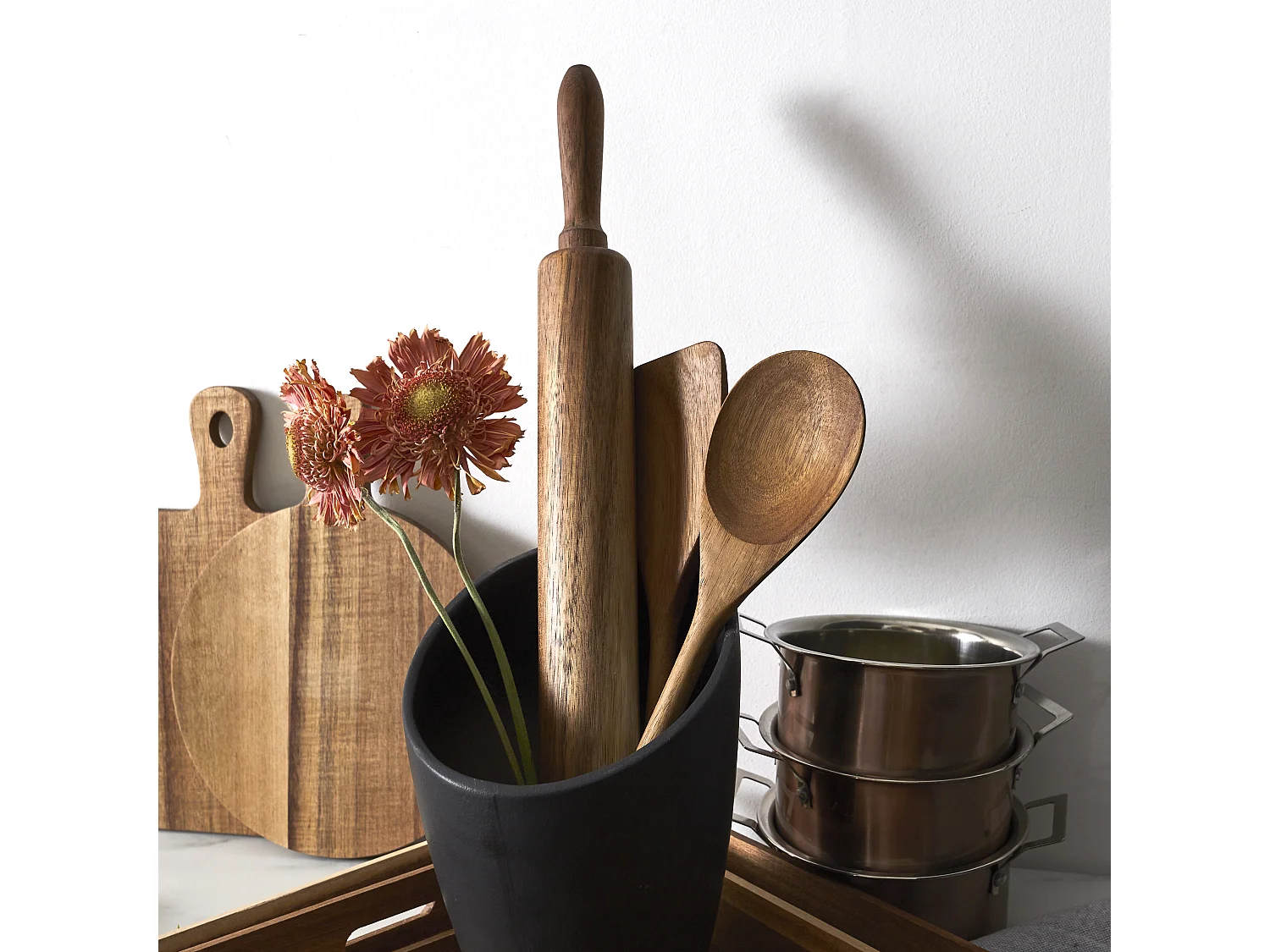 Rouleau Patissier Acacia M12 Marron