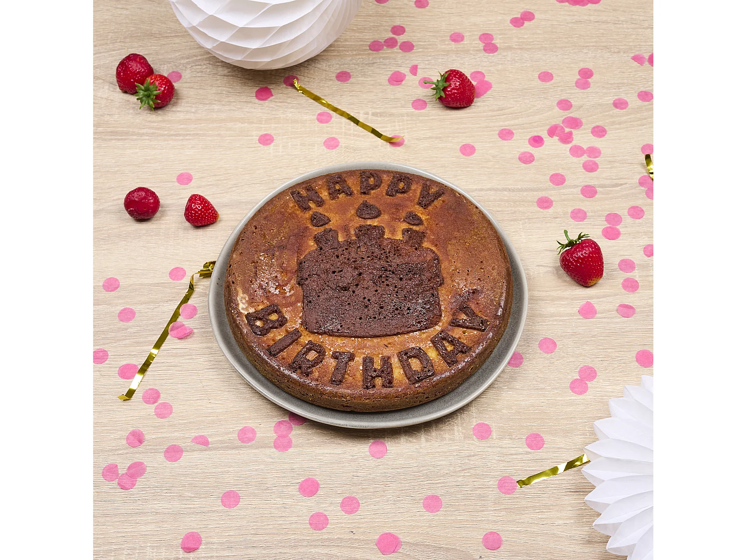 Moule Silcone Anniversaire D26cm Violet