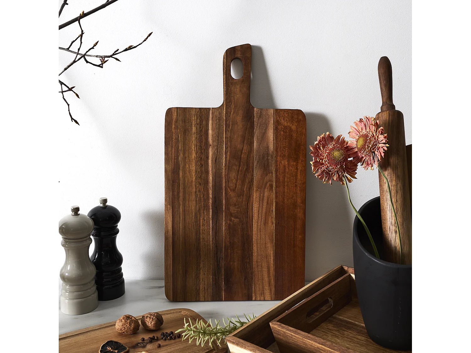 Planche Acacia 45cm Marron