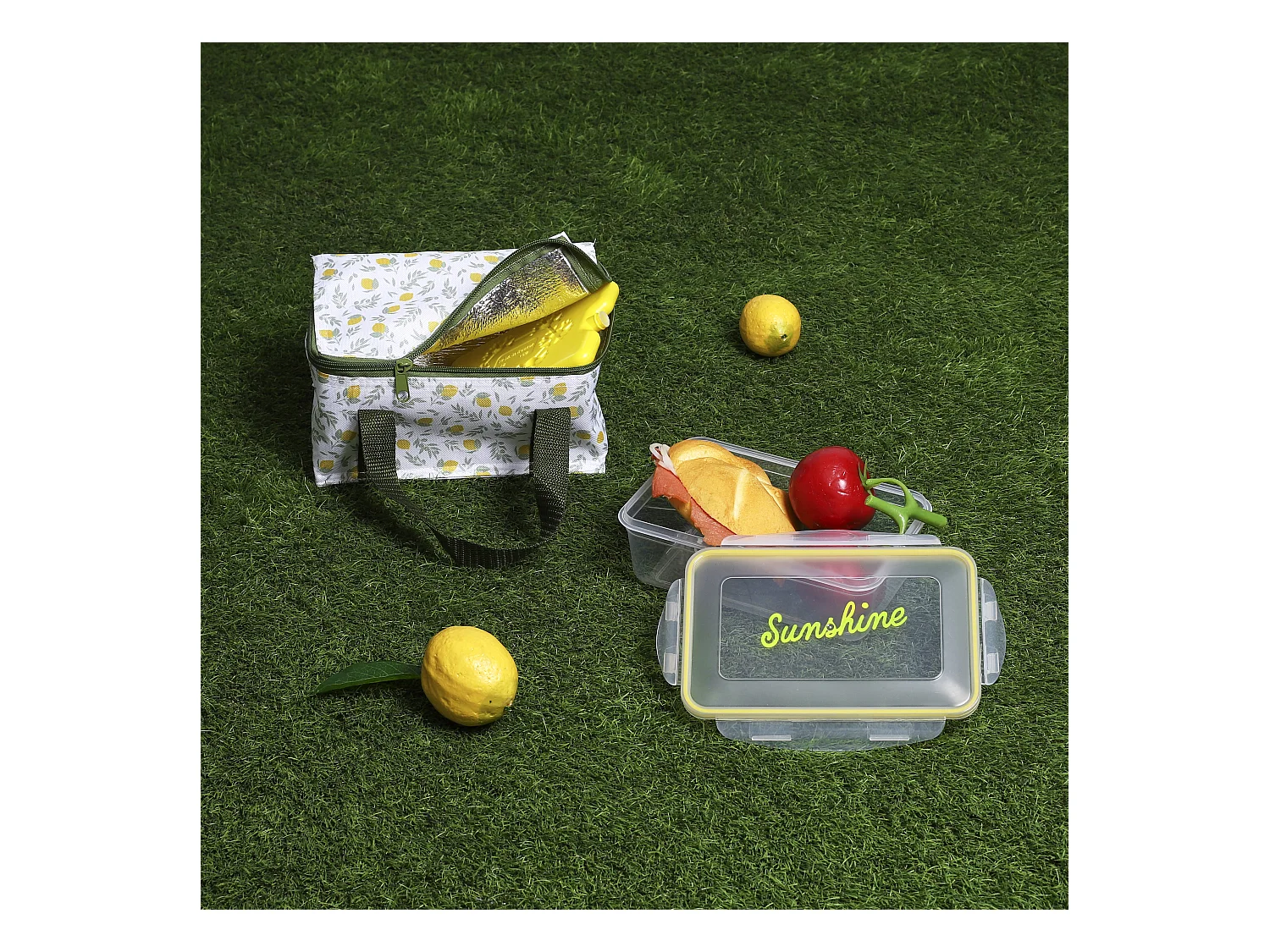 Lunch Box Sac Fraicheur Pain De Glace 2.6l2 Jaune, Vert