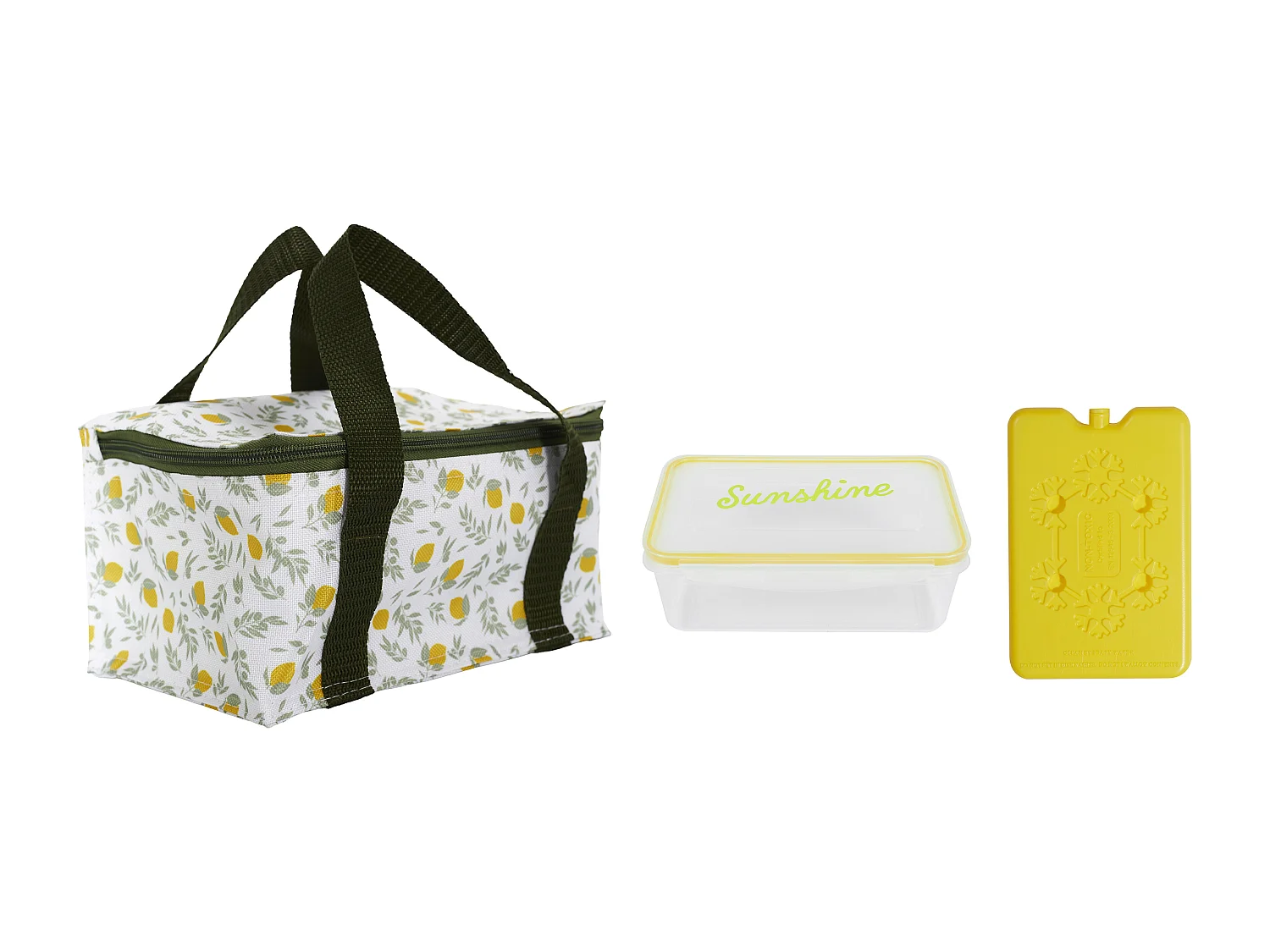Lunch Box Sac Fraicheur Pain De Glace 2.6l2 Jaune, Vert