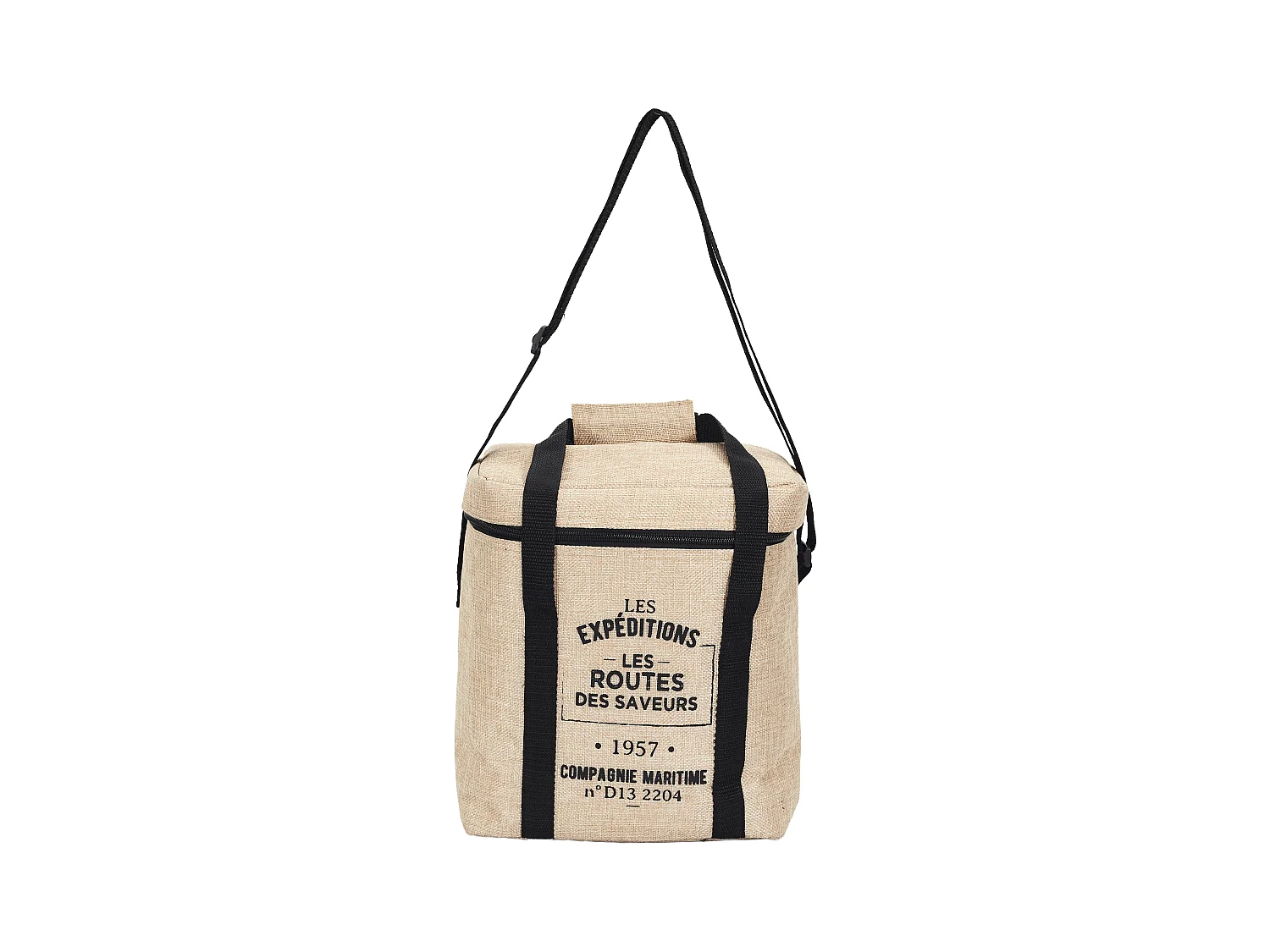 Lunch Bag Fraicheur Effet Jute 25x14x30 Beige