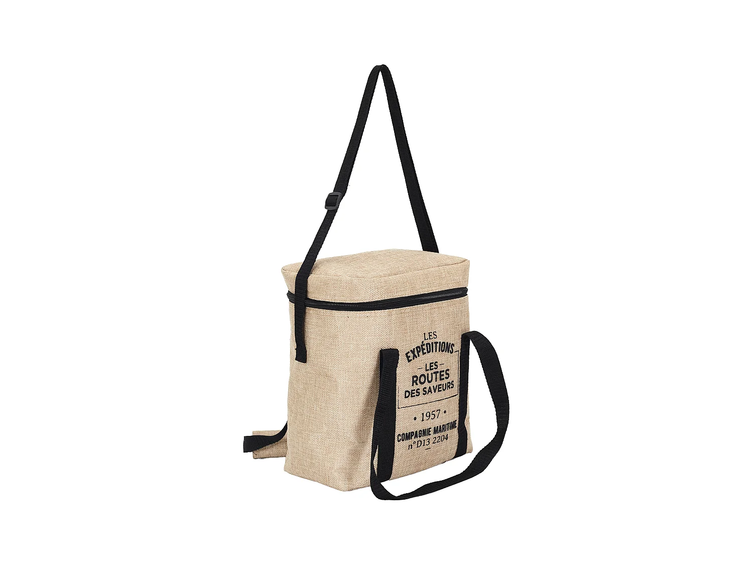 Lunch Bag Fraicheur Effet Jute 25x14x30 Beige