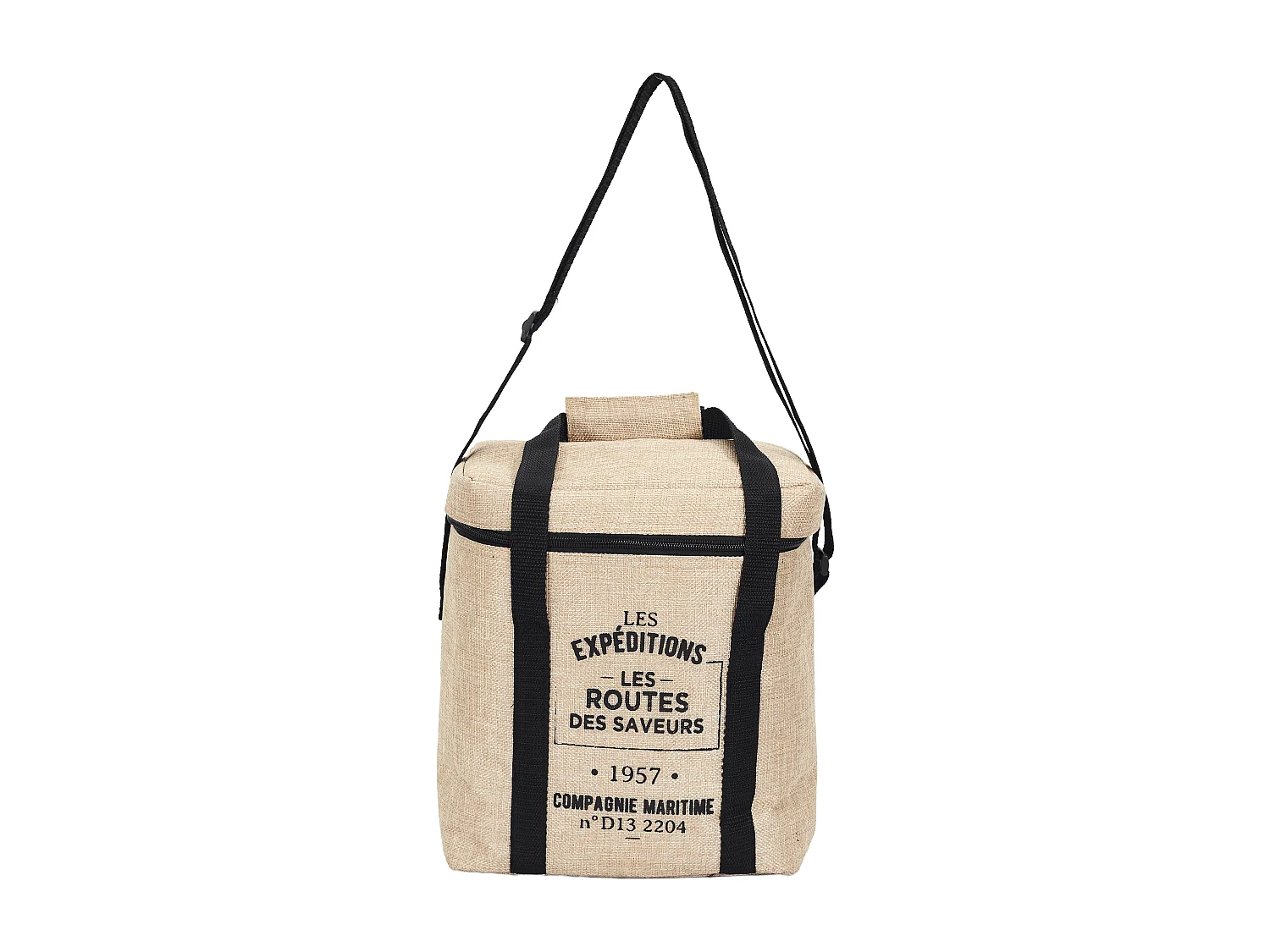 Lunch Bag Fraicheur Effet Jute 25x14x30 Beige