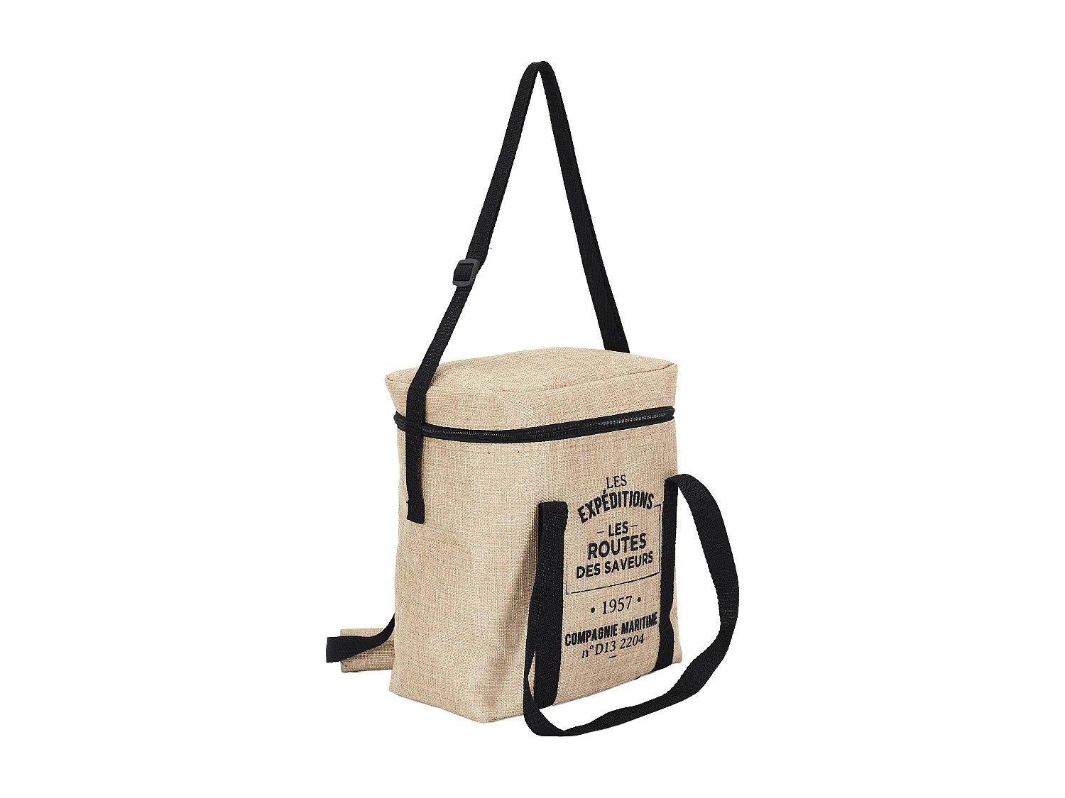 Lunch Bag Fraicheur Effet Jute 25x14x30 Beige