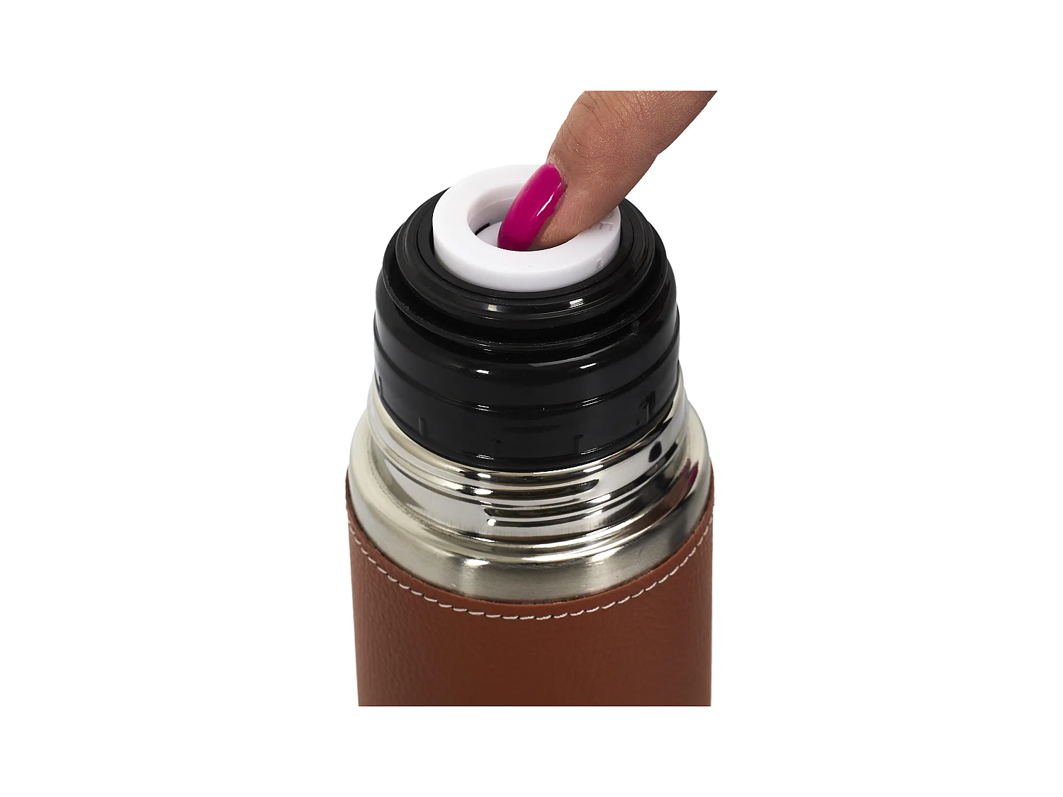 Bouteille De Transport Iso Faux Cuir 500ml Marron