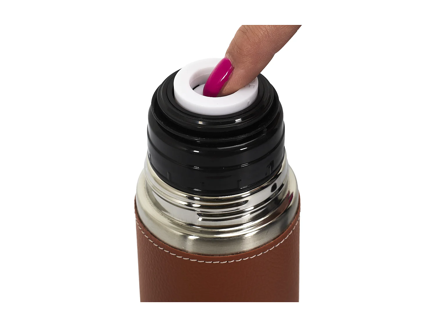 Bouteille De Transport Iso Faux Cuir 500ml Marron