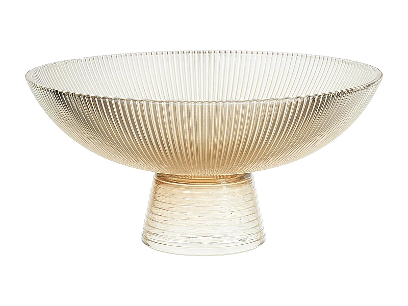 Corbeille A Fruit Verre Ambre 1.1l Orange