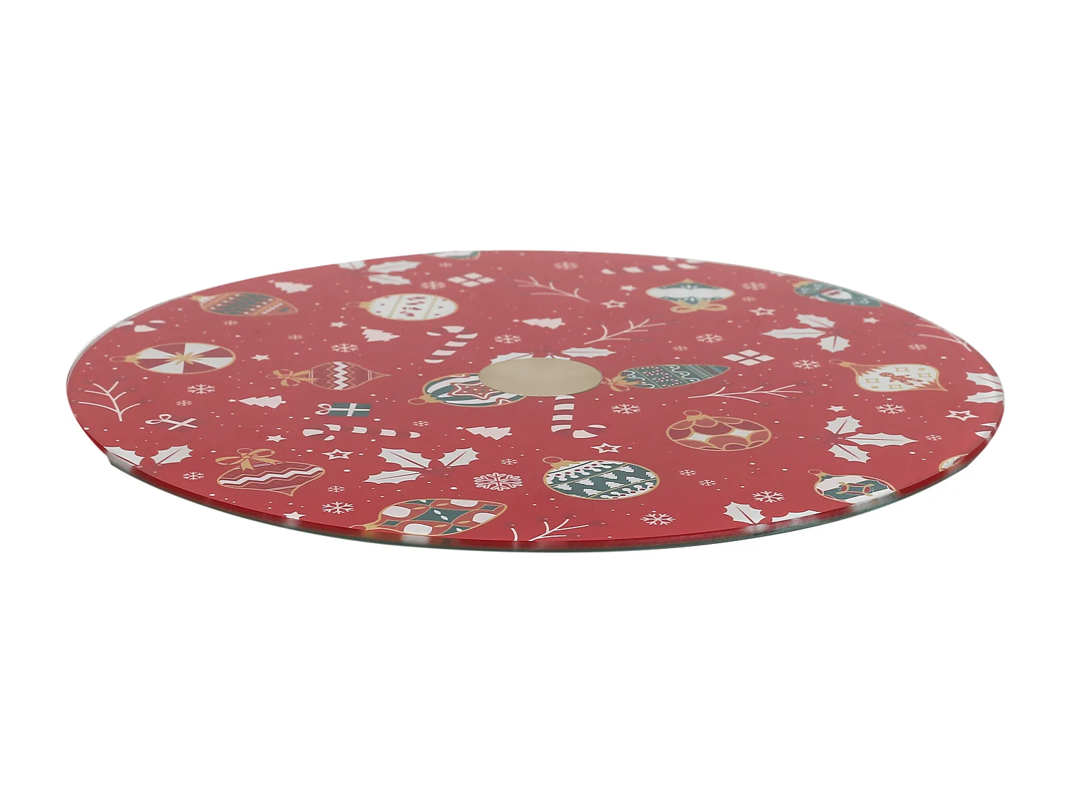 Plateau Tournant Noel Blanc, Rouge