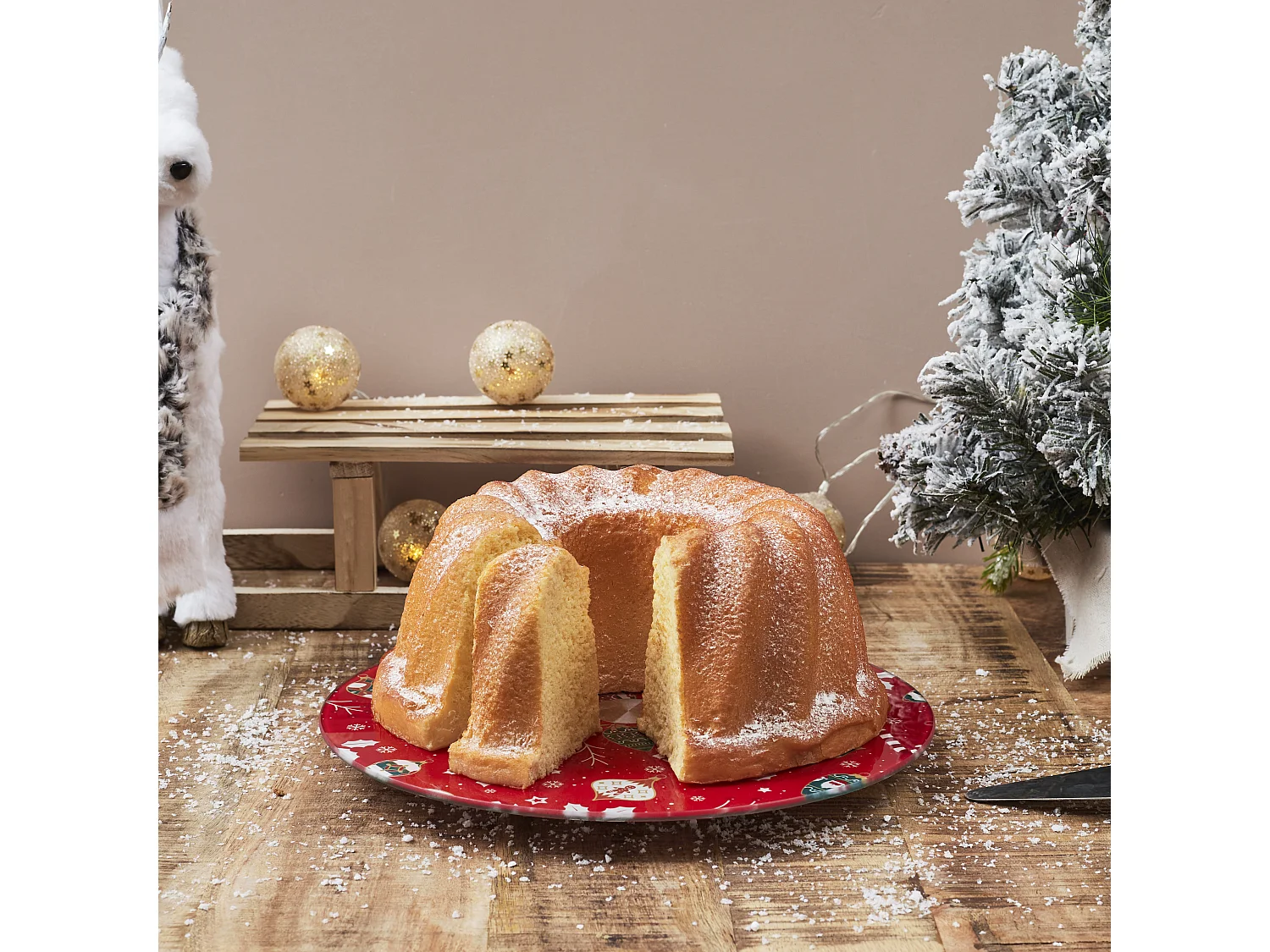 Plateau Tournant Noel Blanc, Rouge