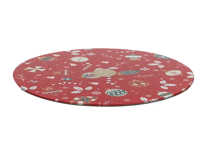 Plateau Tournant Noel Blanc, Rouge