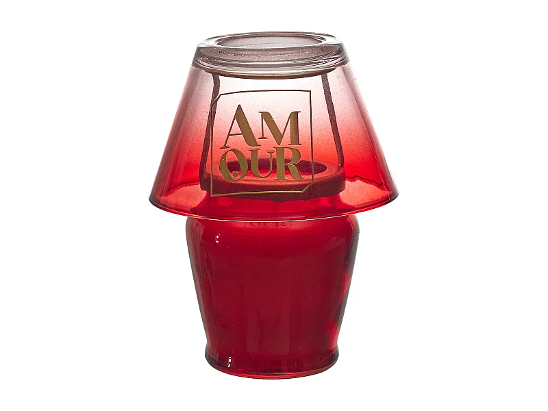 Bougie Parfumee Lampe Amour Rouge