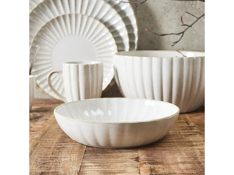 Assiette Creuse Vlora D20cm Beige