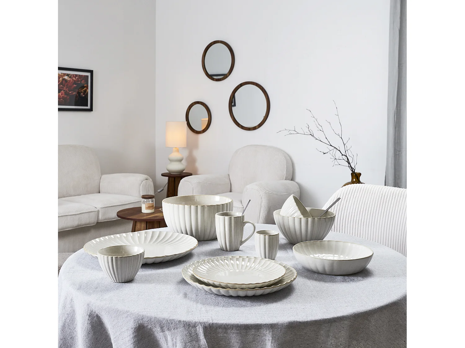 Assiette Vlora D27cm Beige