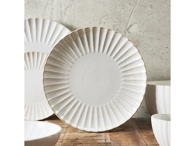 Assiette Vlora D27cm Beige