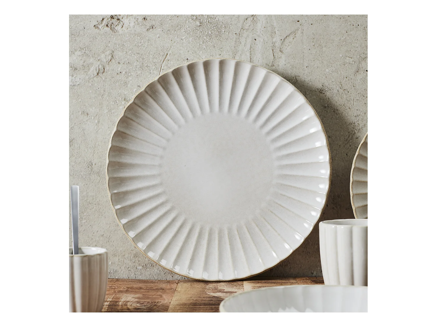 Assiette Vlora D32cm Beige