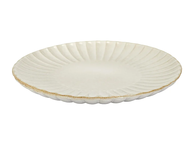 Assiette Vlora D32cm Beige