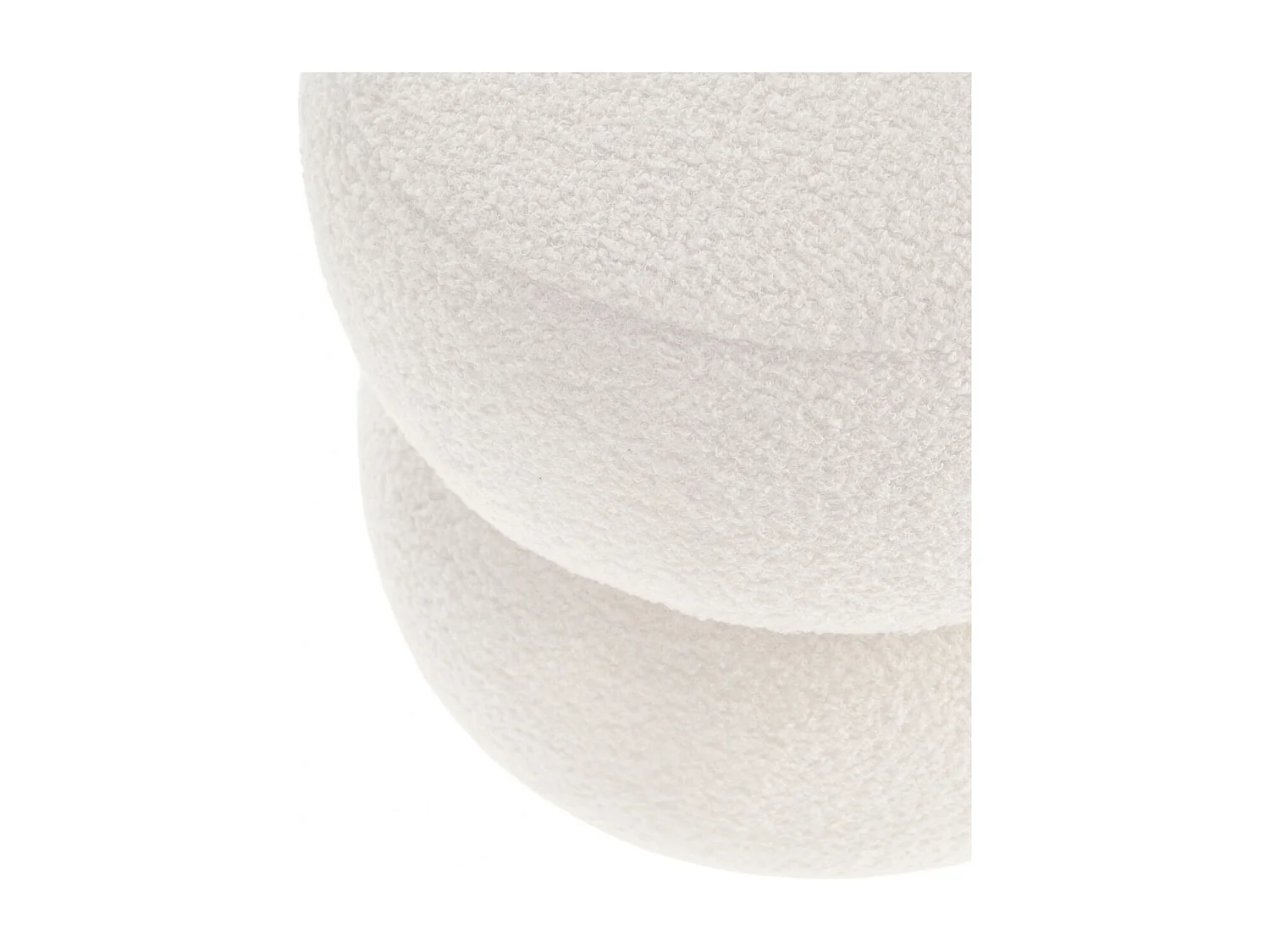 Pouf rond D41 en tissu - LENNY