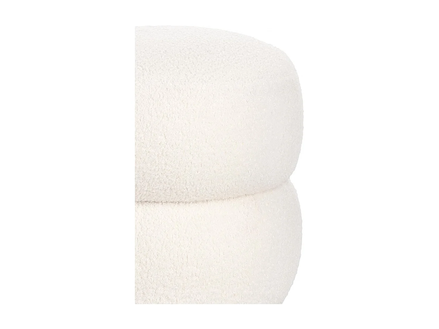 Pouf rond D41 en tissu - LENNY