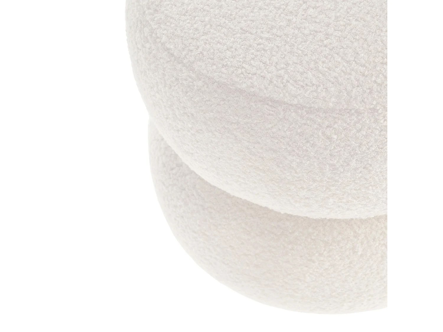 Pouf rond D41 en tissu - LENNY
