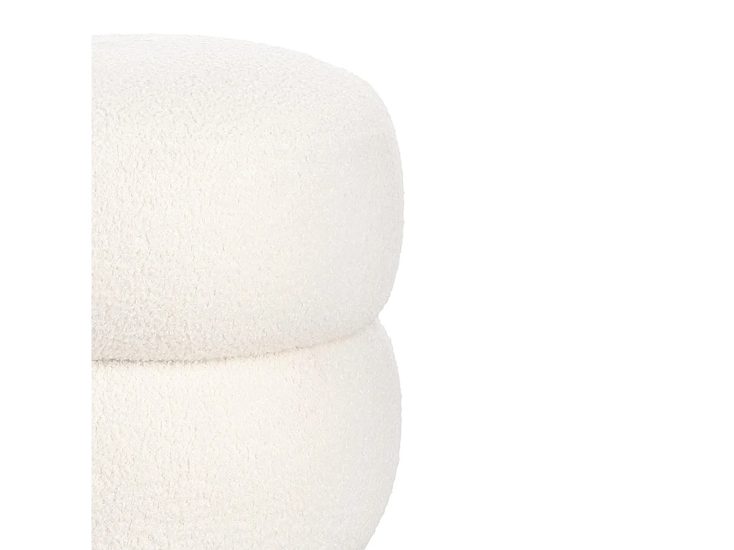 Pouf rond D41 en tissu - LENNY