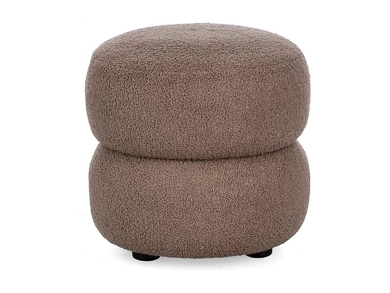 Pouf rond D41 en tissu - LENNY